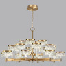 Люстра ODEON LIGHT FIVRE L-VISION ODL24 445 LED 120W 4000K 9934лм металл акрил, античная бронза 5032/120L