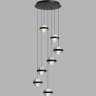 Люстра ODEON LIGHT KLOT L-VISION ODL24 391 LED 40W 4000K 2528лм металл акрил, чёрный 5031/40L