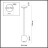Подвесной светильник ODEON LIGHT OVALI 5053/1B
